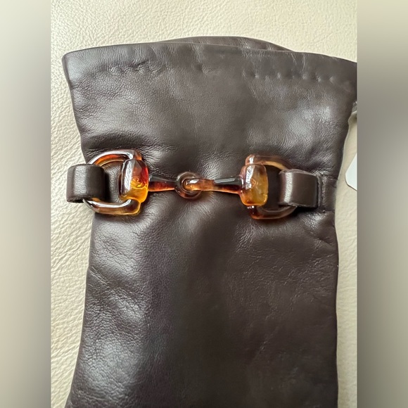 Portolano Italian Leather Gloves (NWT) - Size 6 1/2 - Picture 5 of 10